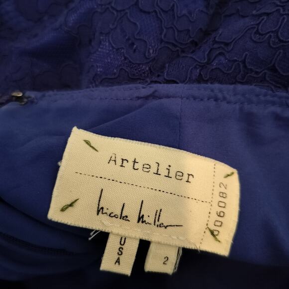 Nicole Miller Artelier Floral Lace Pencil Skirt - Picture 9 of 9